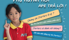 Q&A CÙNG APE–CHỨNG CHỈ QUỐC TẾ STARTERS LÀ GÌ?